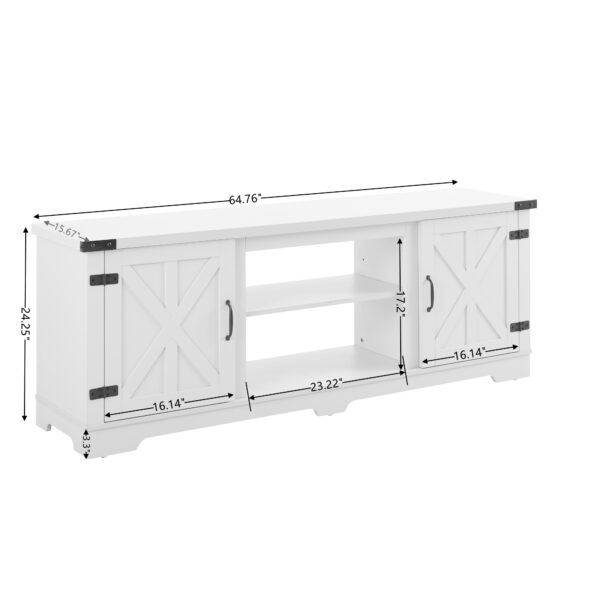 Modern Farmhouse TV Media Stand - Image 4