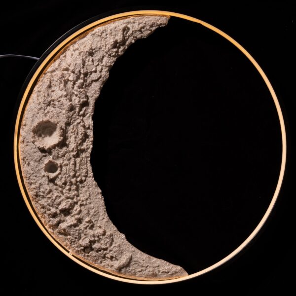 LED Crescent Moon Wall Lamp, Art Decor Wall Lighting for Indoor/Outdoor - Image 4