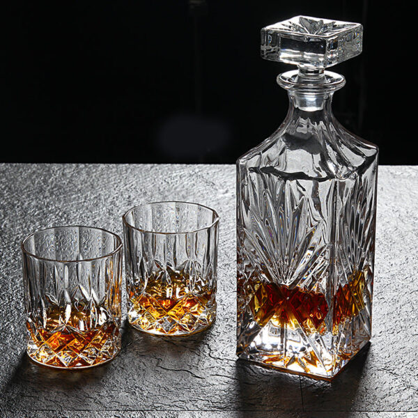 Lead-Free Crystal Glass Whiskey Glass Set 6pcs Creative Red Wine Glass Decanter Bottle - Image 4