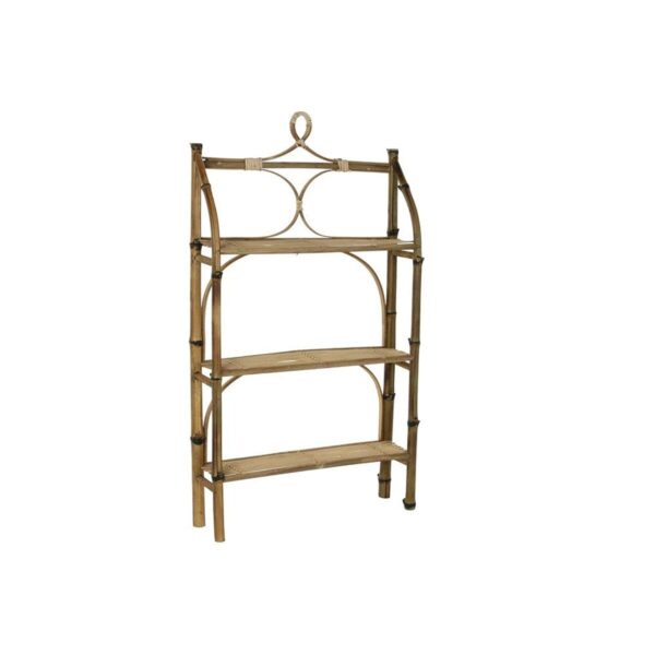 Shelves DKD Home Decor Natural Rattan Bamboo 3 Shelves (62 x 15 x 103 cm) - Image 2
