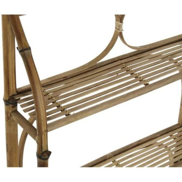Shelves DKD Home Decor Natural Rattan Bamboo 3 Shelves (62 x 15 x 103 cm) - Image 3