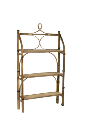 Shelves DKD Home Decor Natural Rattan Bamboo 3 Shelves (62 x 15 x 103 cm)