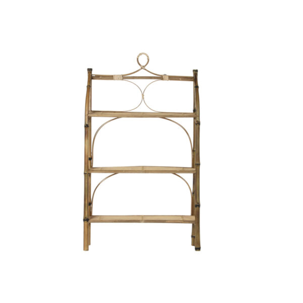 Shelves DKD Home Decor Natural Rattan Bamboo 3 Shelves (62 x 15 x 103 cm) - Image 4