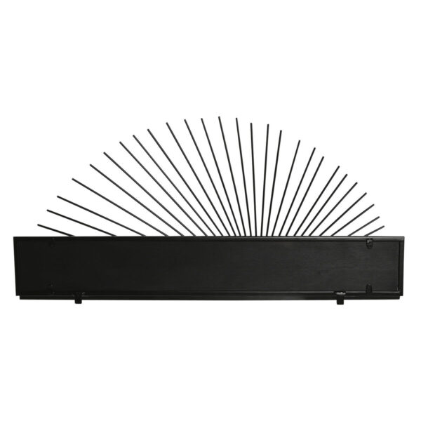 Shelves Home ESPRIT Black Natural Metal MDF Wood 58 x 10,5 x 28 cm Wall - Image 4