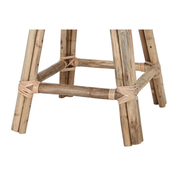 Stool Home ESPRIT Natural wicker Rattan 37 X 37 X 49,5 cm - Image 2