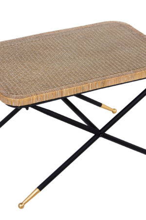 Centre Table Alexandra House Living Brown Black Rattan Natural Fibre 70 x 45 x 50 cm