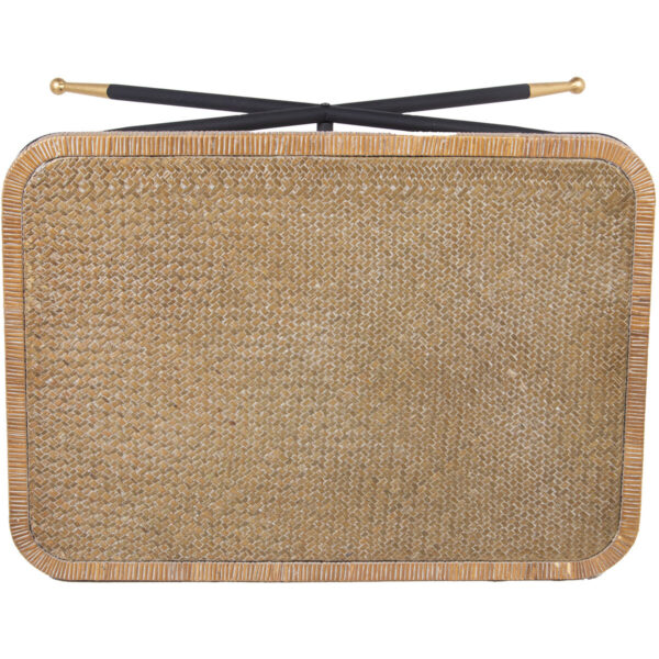 Centre Table Alexandra House Living Brown Black Rattan Natural Fibre 70 x 45 x 50 cm - Image 6
