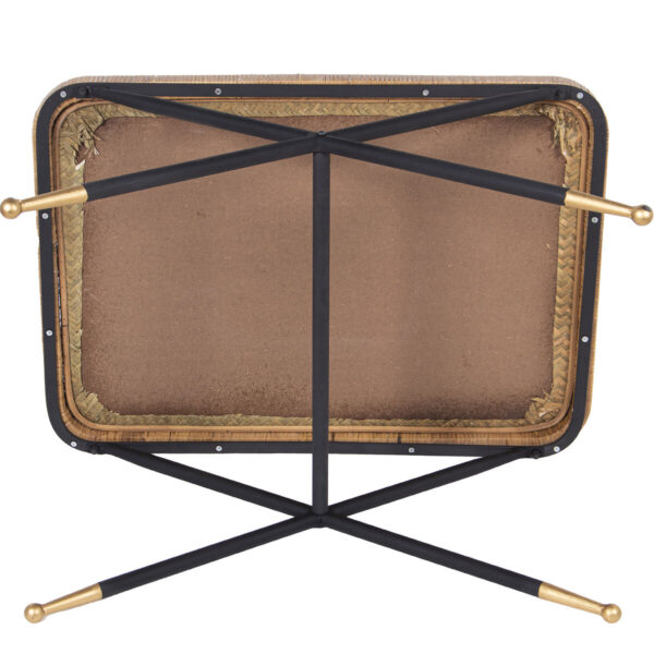 Centre Table Alexandra House Living Brown Black Rattan Natural Fibre 70 x 45 x 50 cm - Image 5