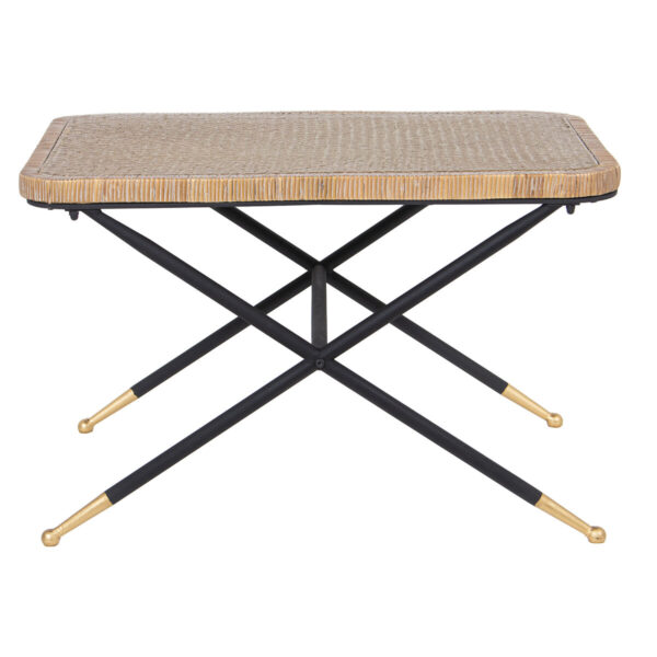 Centre Table Alexandra House Living Brown Black Rattan Natural Fibre 70 x 45 x 50 cm - Image 2