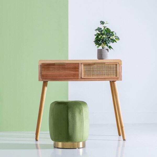 Console HONEY Natural Paolownia wood MDF Wood 80 x 40 x 78 cm - Image 8