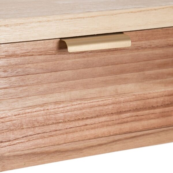 Console HONEY Natural Paolownia wood MDF Wood 80 x 40 x 78 cm - Image 5