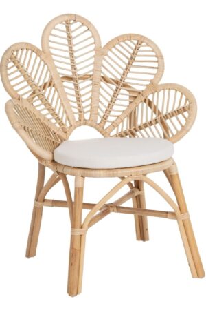 Dining Chair Natural Rattan 76 x 68 x 91 cm