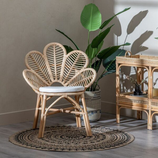 Dining Chair Natural Rattan 76 x 68 x 91 cm - Image 2