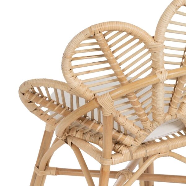 Dining Chair Natural Rattan 76 x 68 x 91 cm - Image 4