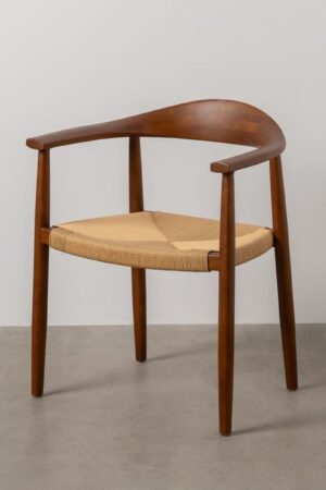 Dining Chair Brown Natural 42,7 x 54,8 x 77,5 cm