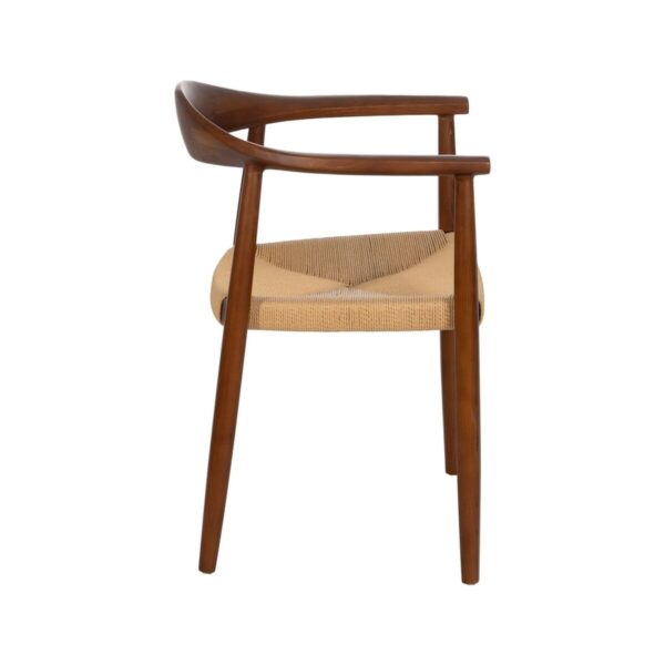 Dining Chair Brown Natural 42,7 x 54,8 x 77,5 cm - Image 9