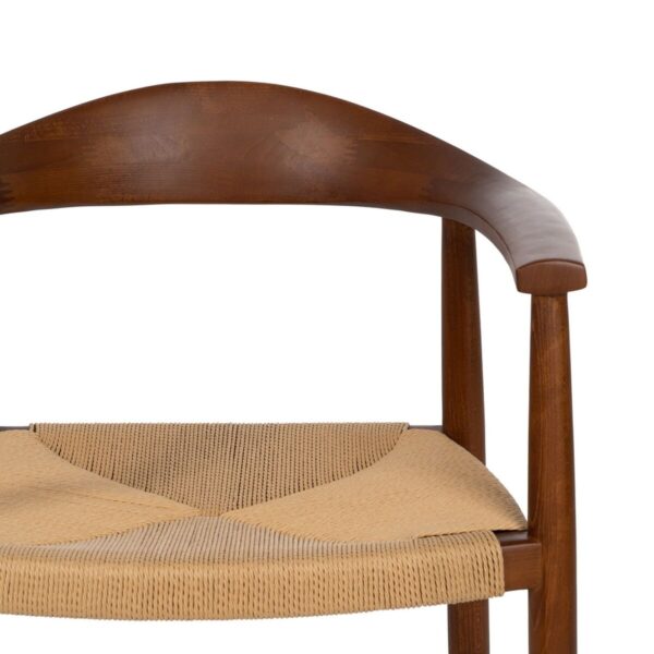 Dining Chair Brown Natural 42,7 x 54,8 x 77,5 cm - Image 7