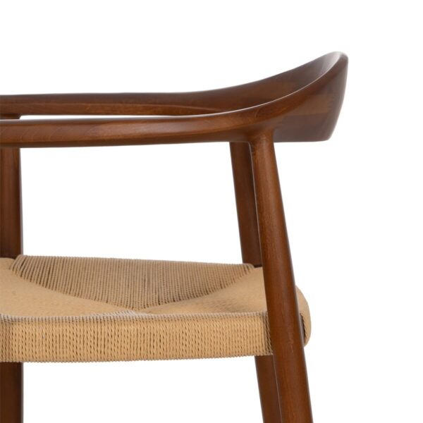 Dining Chair Brown Natural 42,7 x 54,8 x 77,5 cm - Image 5