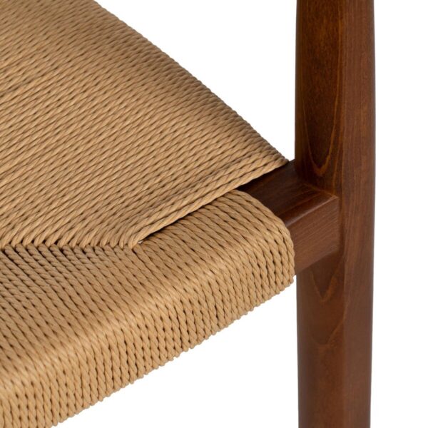 Dining Chair Brown Natural 42,7 x 54,8 x 77,5 cm - Image 3