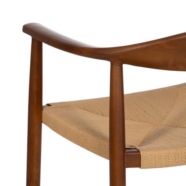 Dining Chair Brown Natural 42,7 x 54,8 x 77,5 cm - Image 2