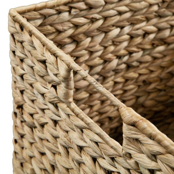 vidaXL Storage Basket Set 3 Pieces Water Hyacinth - Image 4