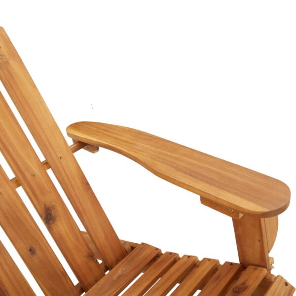 vidaXL Adirondack Rocking Chair Porch Rocker with High Back Solid Wood Acacia