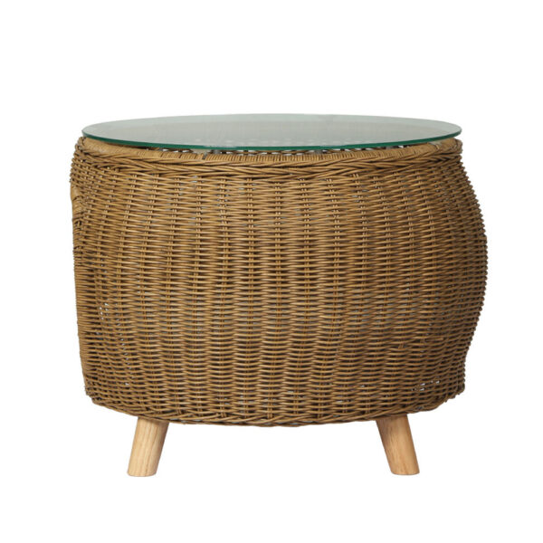 Gardeon Side Table Coffee Pet Bed Wicker Indoor Outdoor Furniture Patio Desk - Image 4