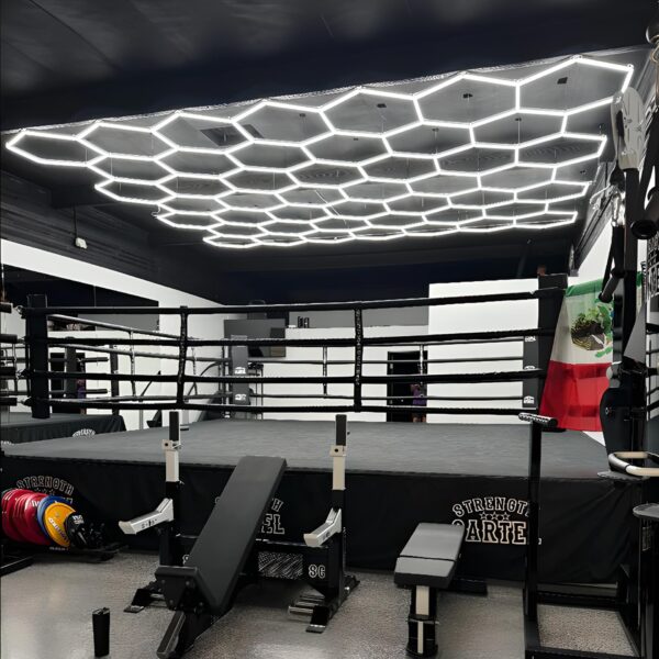 RGBW Honeycomb Modular Suspended Lighting Wall Lights - Image 5