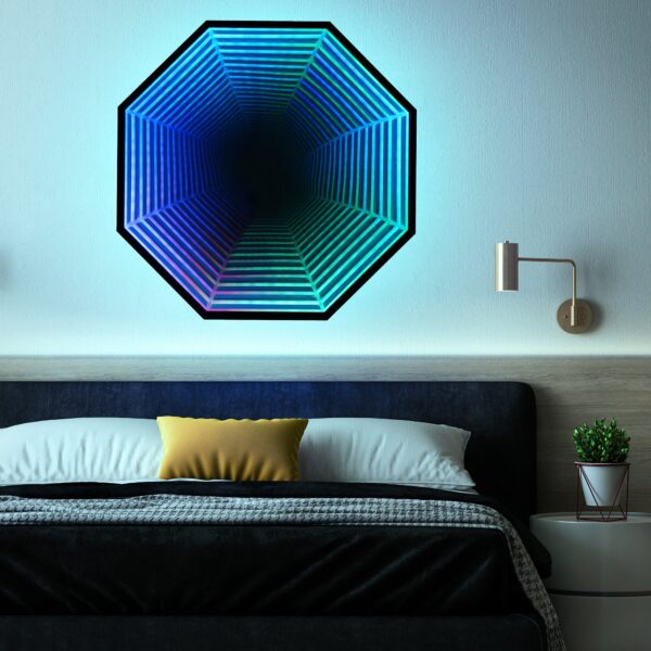INFINITY MIRROR LIGHT | LED Infinity Mirror | Smart LED Décor, Gaming Room Lights. - Image 3