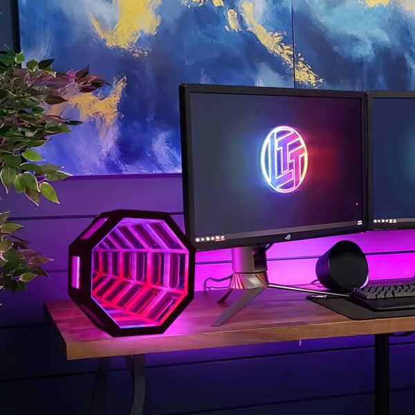 INFINITY MIRROR LIGHT | LED Infinity Mirror | Smart LED Décor, Gaming Room Lights. - Image 5