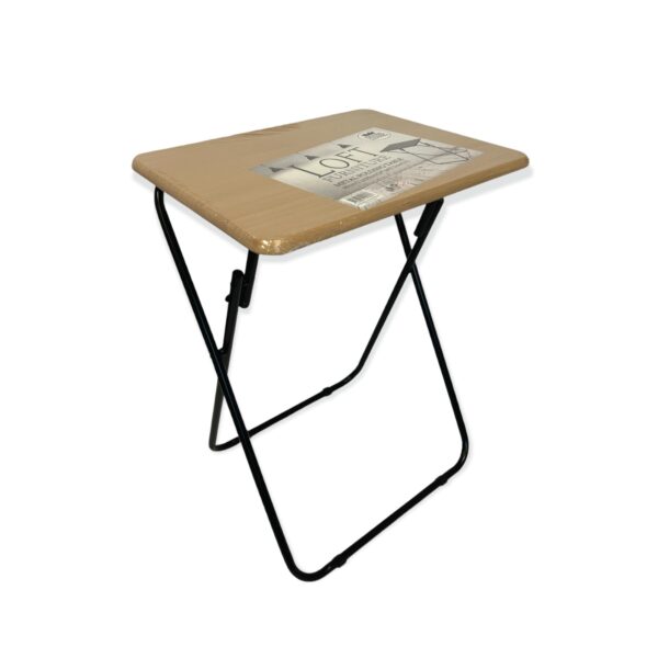 Metal MDF Folding Table Foldable Laptop PC Collapsible Study Desk 48cm x 38cm - Image 5