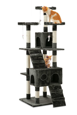 i.Pet Cat Tree 180cm Trees Scratching Post Scratcher Tower Condo House Furniture Wood