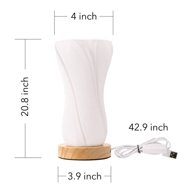 Frosted Glass Vase lamp - Image 2
