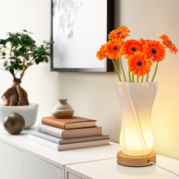 Frosted Glass Vase lamp - Image 5