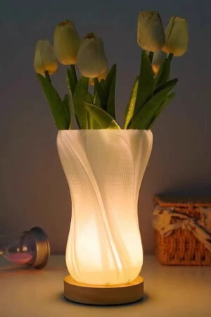 Frosted Glass Vase lamp